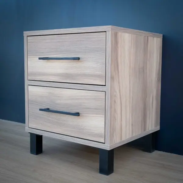 URBAN Baroque Oak 2 Drawer Bedside Cabinet - Image 2