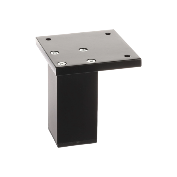8cm URBAN Black Aluminium Furniture Legs – Set of 4